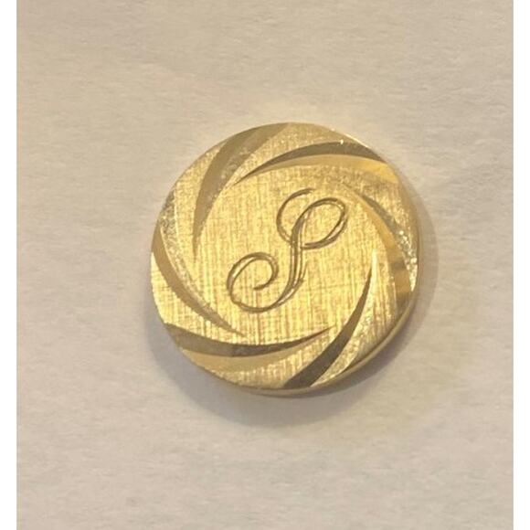 Men's Gold Tone Tie Pin, Monogrammed - Picture 1 of 2